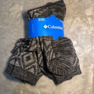 Women’s Columbia Textured Sock 2pk Shoe Size 4-10